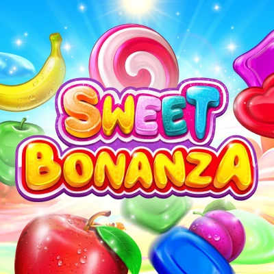 Sweet Bonanza online slot game tile available at Lucky Days Casino Canada